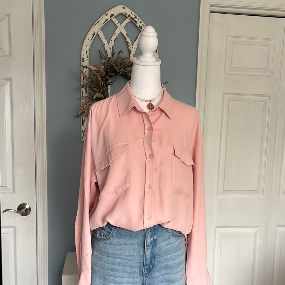 Loft Elegant Pink Women's Blouse